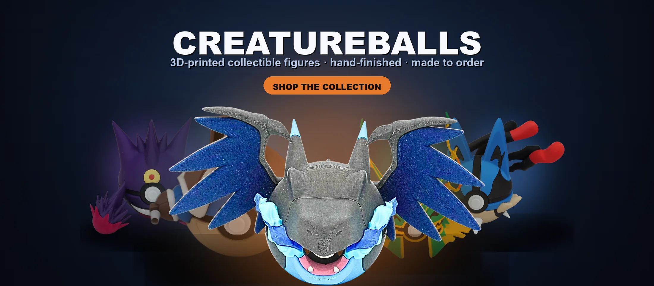 Semi3D CreatureBalls — 3D-printed collectible figures, made to order